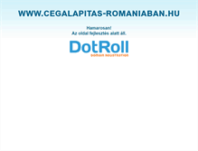 Tablet Screenshot of cegalapitas-romaniaban.hu