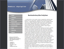 Tablet Screenshot of bankszamlanyitas-svajcban.cegalapitas-romaniaban.hu