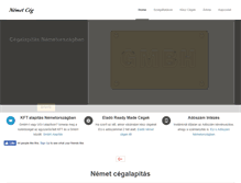 Tablet Screenshot of nemet-cegalapitas.cegalapitas-romaniaban.hu